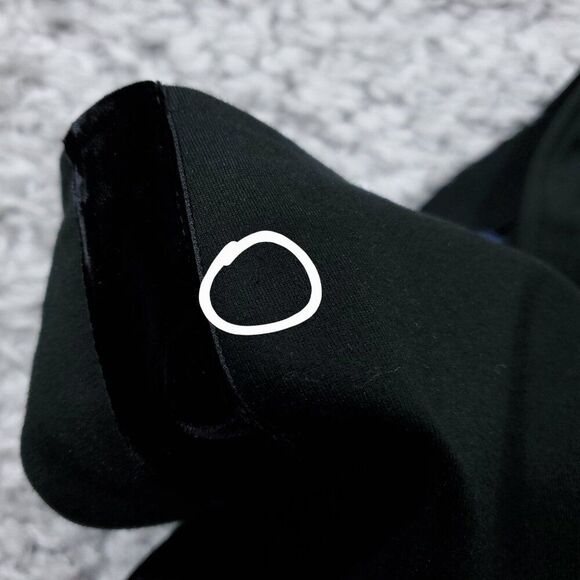 Polo Ralph Lauren Velvet Side Stripe Black Skinny Pants Ankle Zip Size 0 - Picture 9 of 12